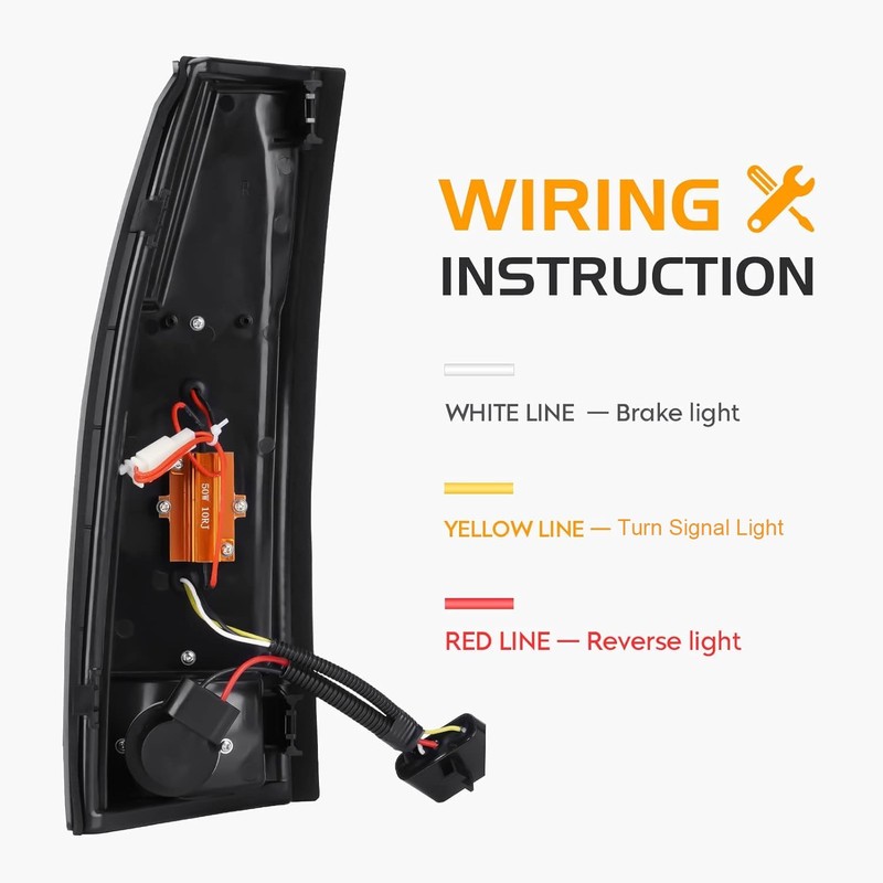 Tail Light Assembly + 3rd Brake Light Fit for Chevy