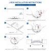 Hyperikon 6x Hyperikon 4" LED Recessed Junction Box Downlight 8.5W