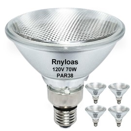 Rnyloas PAR38 Flood Light 70W 120V（80W Equivalent,4 Pack Long Lifespan PAR38 Flood Light Dimmable, High Output 800LM PAR38 Bulb with E26 Base, 2800k Warm White Par38 Lighting Bulb