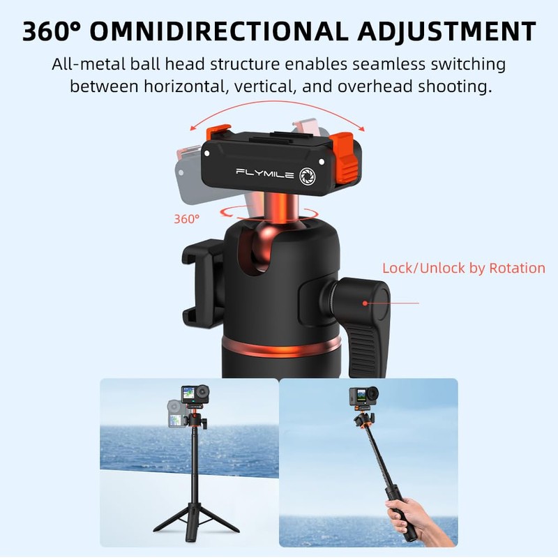 Mini Extension Rod for DJI Osmo Action 6/Osmo Nano Camera