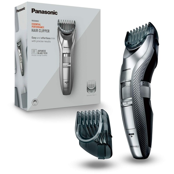 Panasonic ER-GC71 Men's Beard Trimmer, Cordless/Corded Operation with 2 Comb Attachments and and 39 Adjustable Trim Settings, Washable