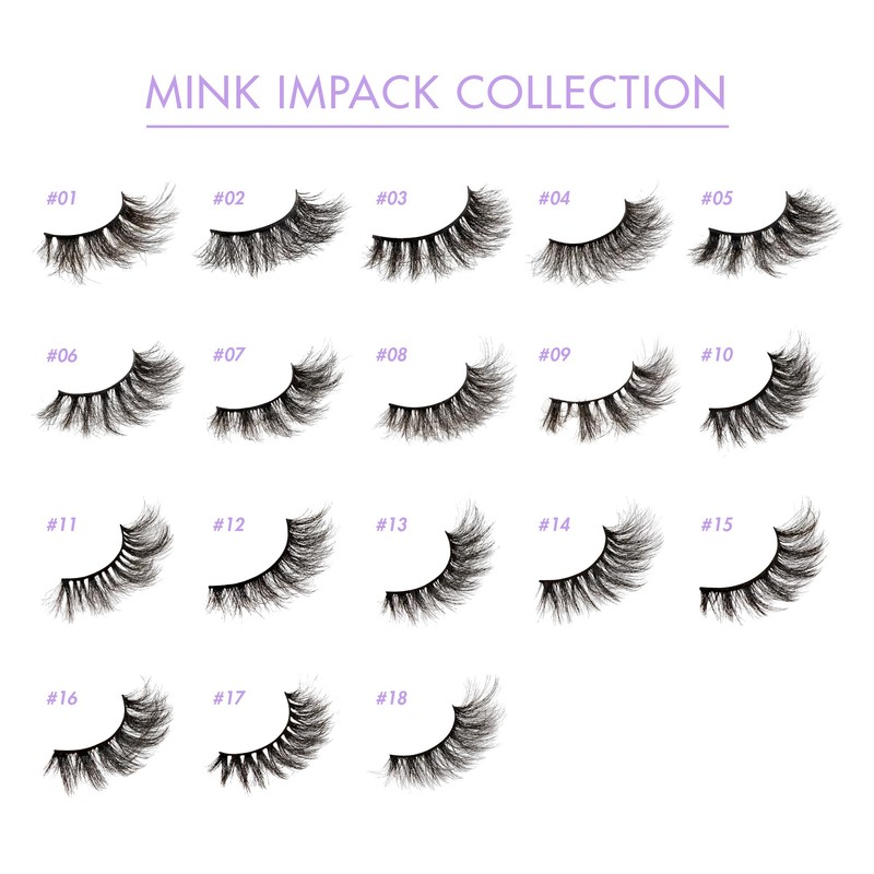 i-Envy False Lashes 3D Mink-Like Plush Impact Natural to Dramatic