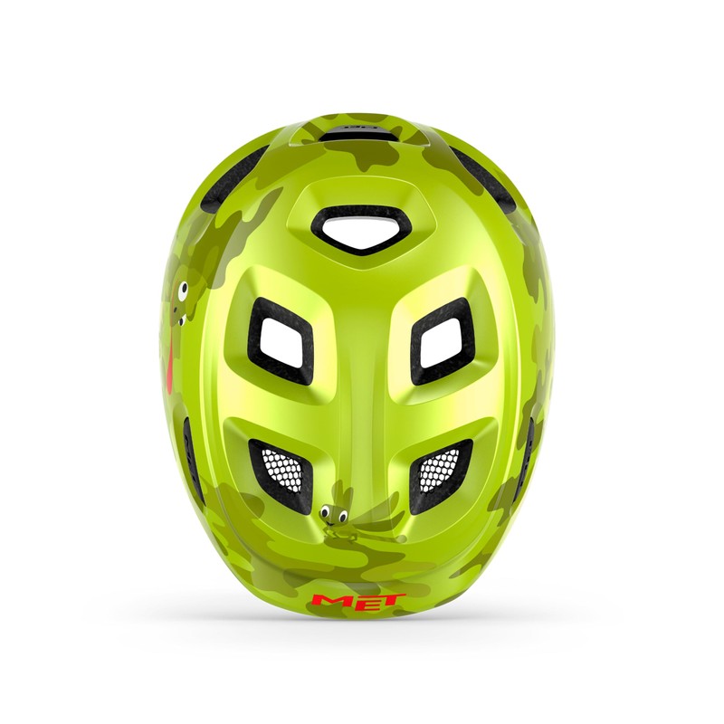 MET - Hooray Children's Cycling Helmet In Lime / Chamaleon