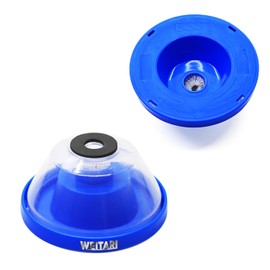 WEITARI 2Pcs Drill Dust Collector,Drywall Dust Collector, Drill Dust Collector for Electric Hammer and Drill, Hole Saw Dust Bowl, Shockproof Dust Catcher with Sealing Cover & Anti-Skid Sponge