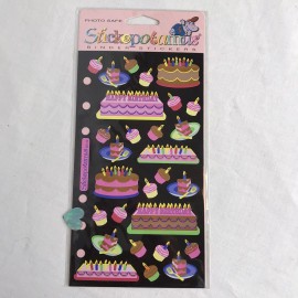 Stickopotamus Vintage Birthday Party Binder Stickers Balloons Cards Scrapbook Stickopotumus