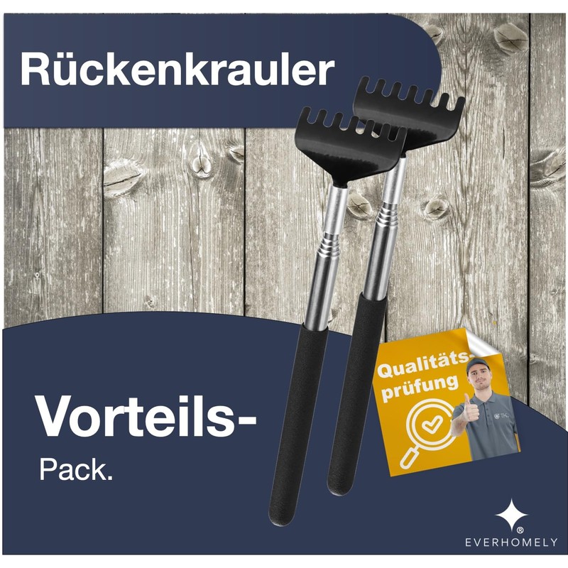 Set of 2 Back Scratchers – Stable & Extendible –