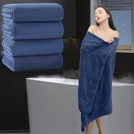 Juego de 4 toallas de baño de gran tamaño de 35 x 70 pulgadas, toalla de baño extragrande, toalla de baño de microfibra suave y esponjosa, 700 gm,