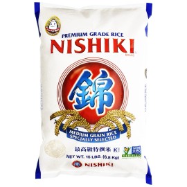 Nishiki Premium Rice, Medium Grain,15 Pound (Pack Of 1)