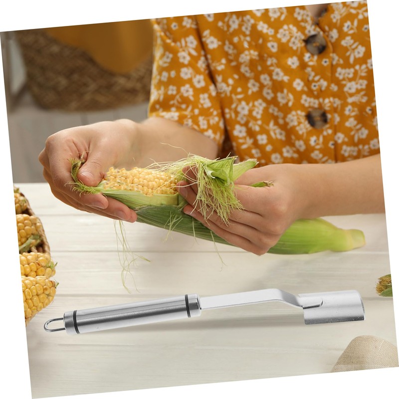 ULTECHNOVO Stainless Steel Corn Peeler Tool Easy Clean Corn Cob
