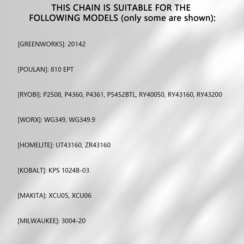 O-CONN 4 Pack 8 Inch Replacement Chainsaw/Pole Saw Chain, for