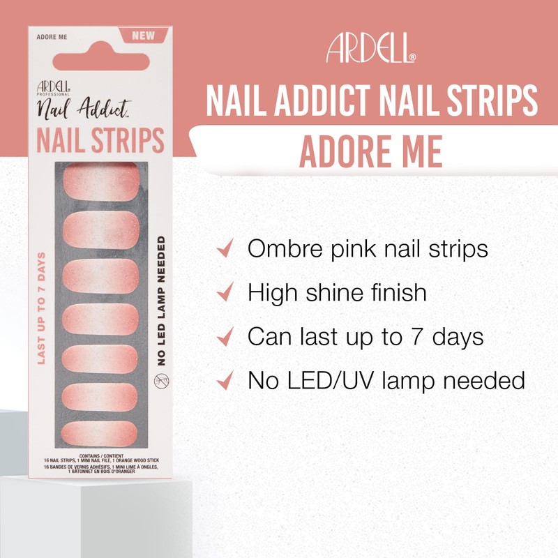 Ardell Nail Polish Strips - Adore Me Wraps Long-Lasting Gel