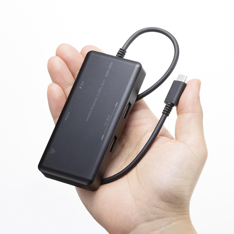 Sanwa Supply USB Type-C Docking Station USB-DKM7BK