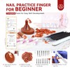 Saviland Acrylic Nail Practice Finger: Adjustable Nail Practice Hand Fake