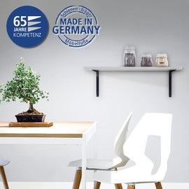 Shelf brackets Alido, 5 Sizes, 3 Colours, 2 Pieces, black, 18133-00135