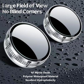 Jokinsyber Round 360° Rotate Sway Adjustable HD GlassWing Mirror2 Pce Blind Spot Mirrors, Rearview BlindSpot watertight blind spot mirrorsMirrors for Universal Cars