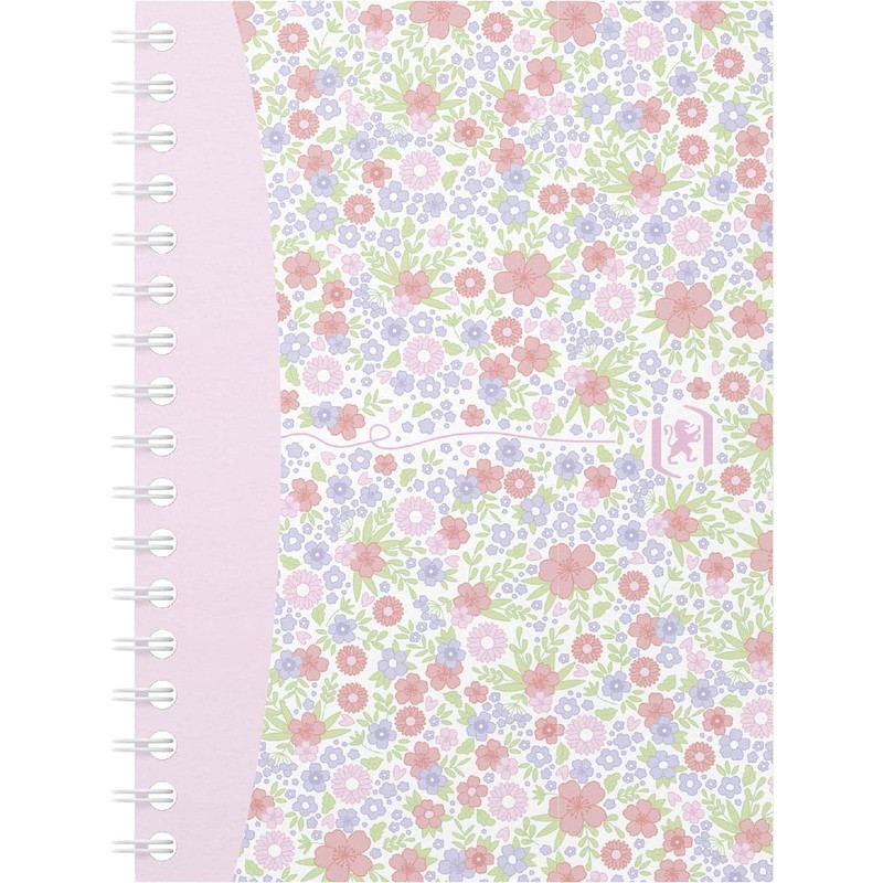 Oxford 400094826 A6 Notepad Squared Flower Pattern Pack of 10