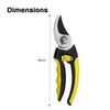 Ergonomic Compact Bypass Pruner – Heavy Duty Rust-Resistant Garden Secateurs