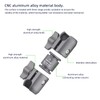 FANAUE Composite Double Socket Swivel Arm,DA-100PRO 3.7" Length, Aluminum Construction,