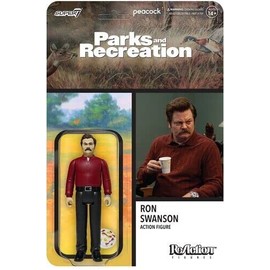 Super7 Parks and Recreation Ron Swanson - 3.75" Parks and Rec Action Figure with Accessory Classic TV Show Collectibles and Pop Culture Toys