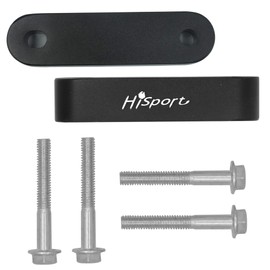 HiSport Aluminum Alloy Billet 3/4" Hood Vent Spacer Riser - with Bolts, Black, Tuning Kits Set, Compatible with 92-95 EG 96-00 EK Honda Civic