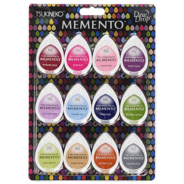 Tsukineko "Sorbet Scoop" Momento Inkpad Set-pack of 12