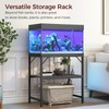 MAHANCRIS 20 Gallon Fish Tank Stand, Aquarium Stand with 2-Tier