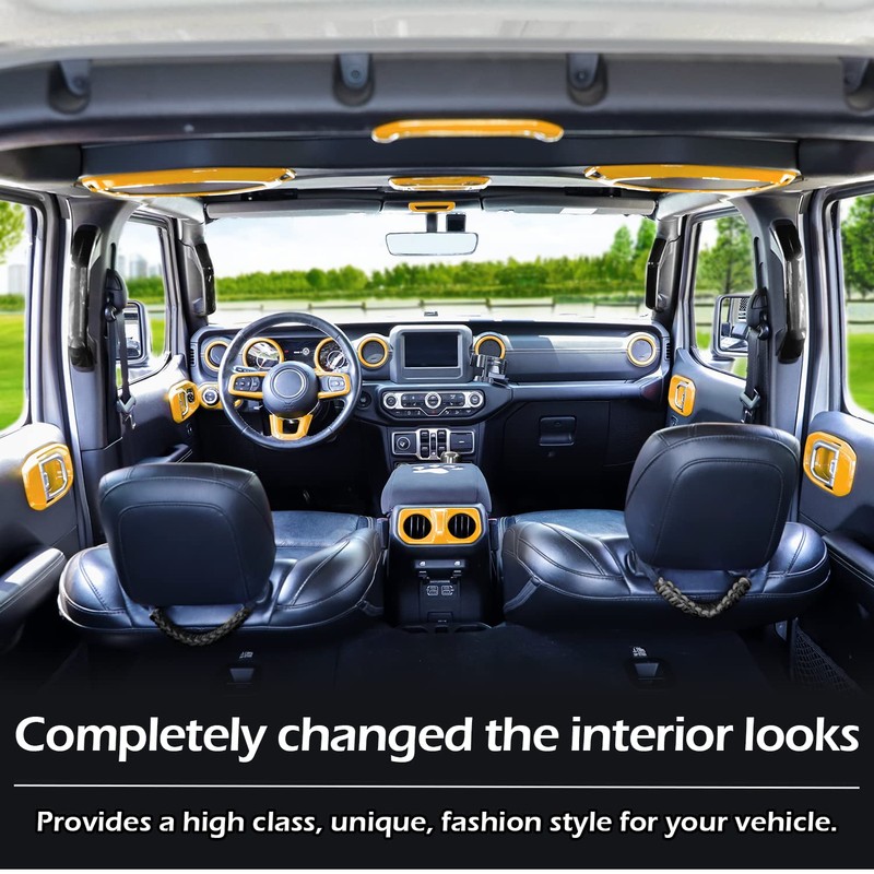 LAIKOU 21PCS Full Set Interior Decoration Trim Kit fit for