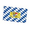KarnevalsTeufel.de Bavaria Flag Blue/White with Bavarian Crest Decoration for Folk
