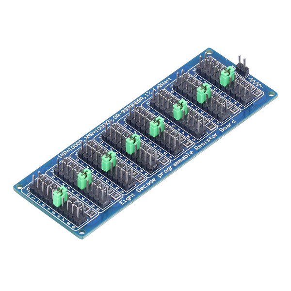 0.1R-9999999R Seven Decade Programmable Resistor Board 8 Section Programmable Resistor Board Adjustable Resistor Slide Resistor Electronic Component Screw Terminal Block