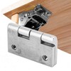 2/4 Pcs Marine Grade Square Cast Strap Hinge ，Heavy Duty
