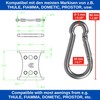 Awning Hooks for Piping Rail, Pack of 6, White, for