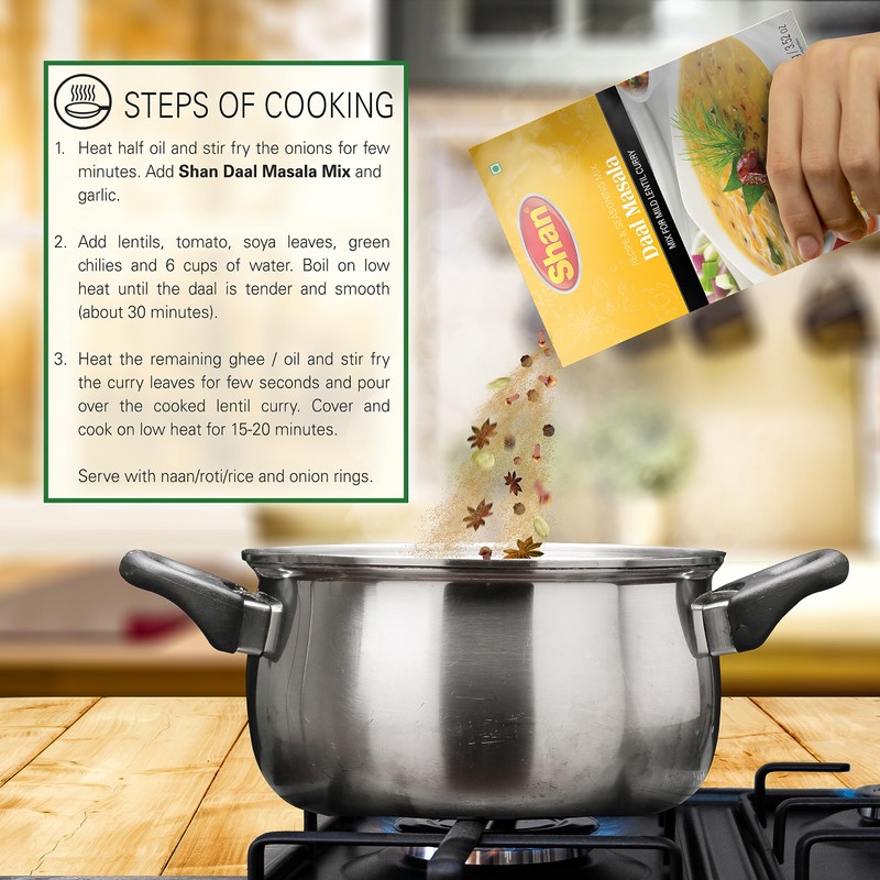 Shan Daal Recipe and Seasoning Mix 3.52 oz (100g) -