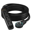 Maximm 360 Degree Rotating Flat Extension Cord 15 Ft Multi