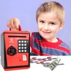 Kids Safe Box with Fingerprint Code, Talking Piggy Bank, ATM