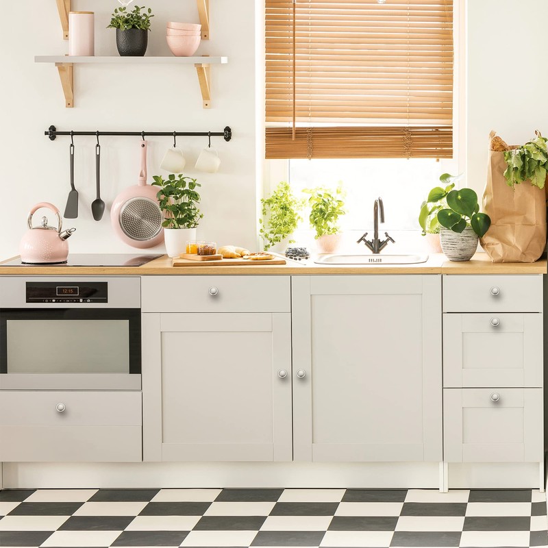 Ravinte 30 Pack Brushed Nickel Cabinet Pulls 1-1/4 inch Kitchen