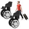 Agatige Suitcase Wheels, Universal Draw Bar Box Wheels Accessory Wheel