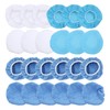 24 Packs Polishing Bonnet 6in/150mm Microfiber Nonwoven Cotton Buffing Pads