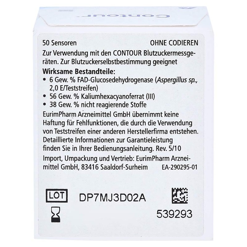 Contour Sensors Test Strips Pack of 50