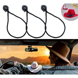 CEOCE 4PCS Cotton Rope Cowboy Hat Holder for Truck, Car Hat Holder,–Universal Truck Hat Rack, Easy-to-Use Truck Hat Rack, Versatile Cowboy Hat Rack for Truck, & Cars. for Cowboy Lovers, Rustic.