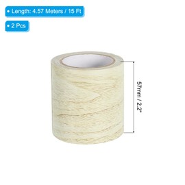 PATIKIL Wood Grain Repair Tape 2.2" X30', Self Adhesive Realistic Textured Repair Tape Patch for Floor Door Table Cabinets Desk, Grey Oak