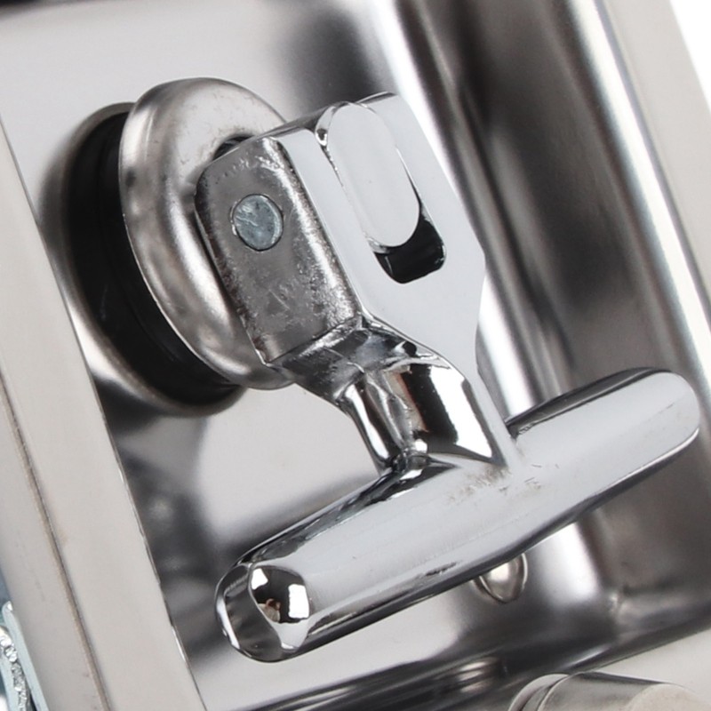 Polished Stainless Steel Toolbox Lock T Handle Latch Foldable Trailer