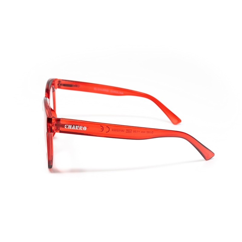 El Charro Damen Carolina Lesebrille, rot, M