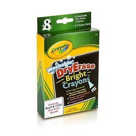 Bulk Buy: Crayola Crayola Dry Erase Washable Crayons 8/Pkg Brights (3-Pack)