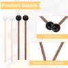 4 Pcs Steel Tongue Drum Mallets, 5.9 Inch Rubber Drum