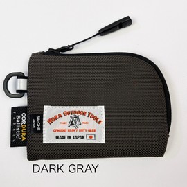 [Yoku Seisakusho] [Made in Japan] 1680D Ballistic Nylon Extra Thick Mini Wallet "Wildlet", Dark gray