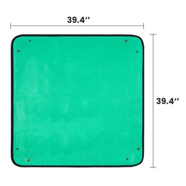 Gardrium Foldable Plant Repotting Garden Mat Waterproof Transplanting Soil Indoor Potting Tray 39.4x39.4 inch Green (1pcs)