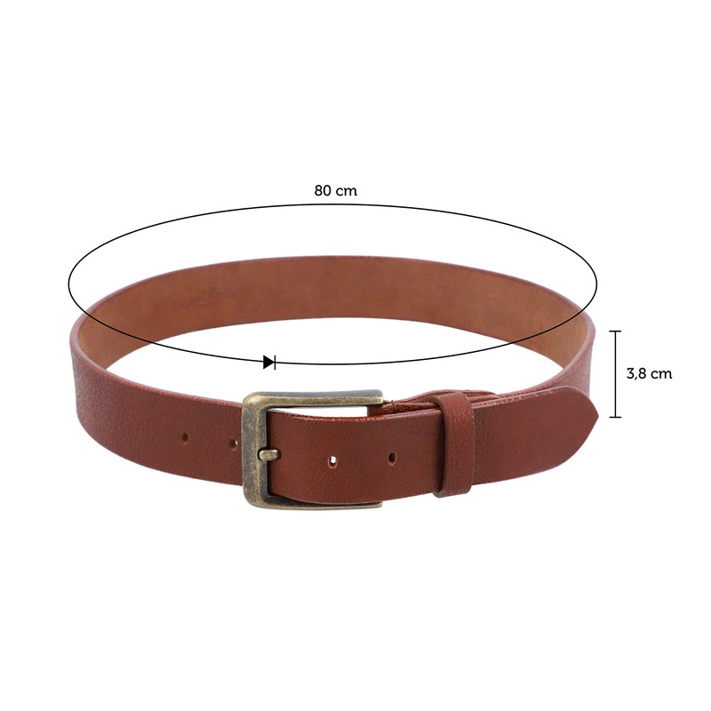 Gusti Verner Leather Belt Men's Belt Business Belt Brown Genuine