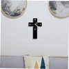 Ciieeo Mute Wall Clock Novelty Cross Shaped Decorative Clock for