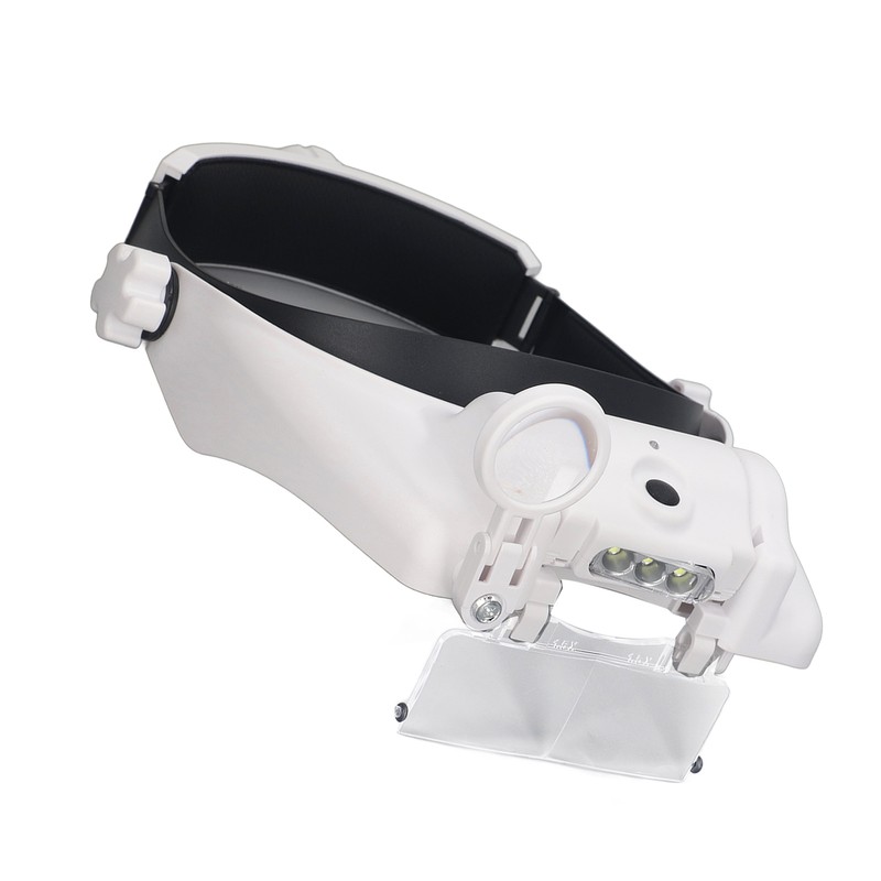 Head Magnifier Rechargeable Magnifying Glasses LED with 4pcs Eyeglass for