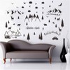 ANFRJJI Forest Theme Wall Decals - Dreamy Forest with Pine